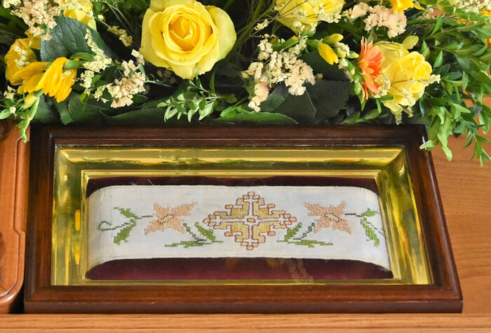 С 30 июня по 14 июля в храме святой великомученицы Екатерины на Всполье будет пребывать пояс от облачения святителя Иоанна Шанхайского