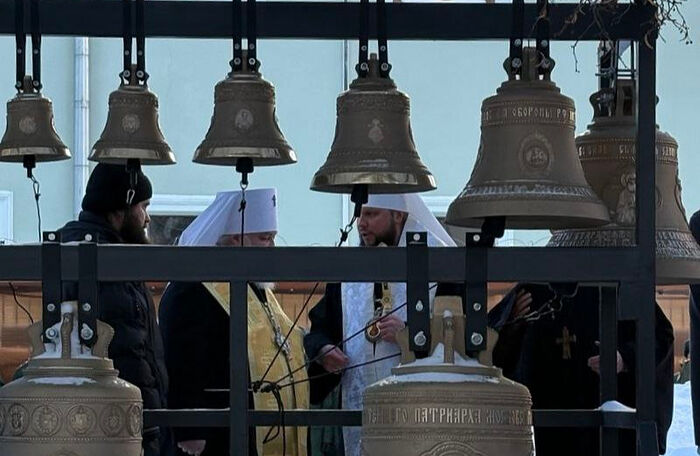 В Москве освятили колокола для храма на территории штаба войск Материально-технического обеспечения ВС РФ