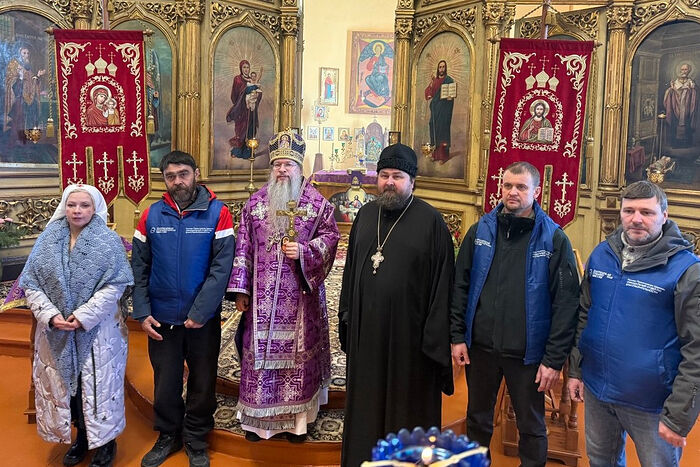 Состоялась встреча представителей Патриаршей гуманитарной миссии с епископом Губкинским Авелем и руководством Грайворонского округа