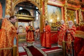 В праздник Собора Архистратига Михаила митрополит Воскресенский Григорий возглавил престольные торжества Архангельского собора Московского Кремля