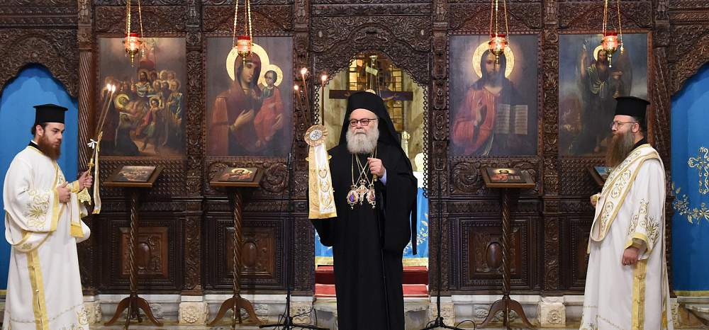 Божественная литургия в Патриаршем монастыре Баламандской иконы Божией Матери