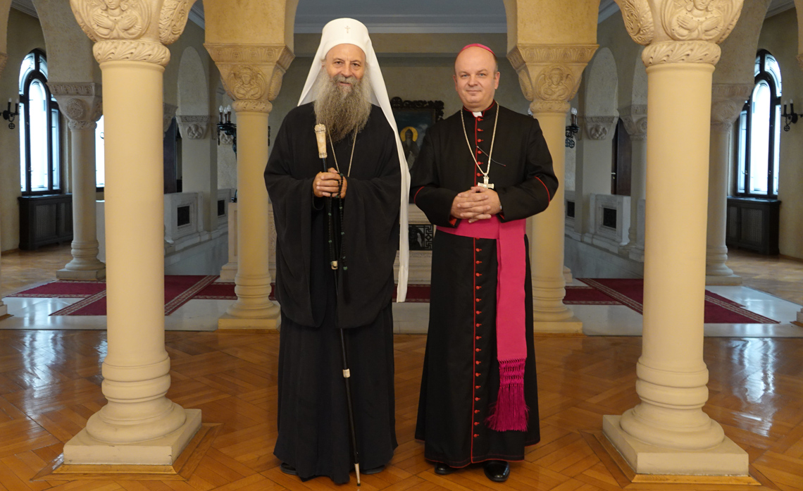 Патриарх Порфирий побеседовал с епископом Фабианом Свалином