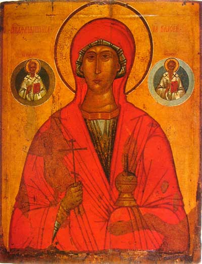 Святая Параскева Пятница с Николой и Власием  