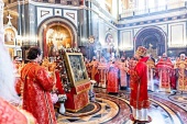 Завершилось пребывание в Москве чудотворной Тихвинской иконы Божией Матери