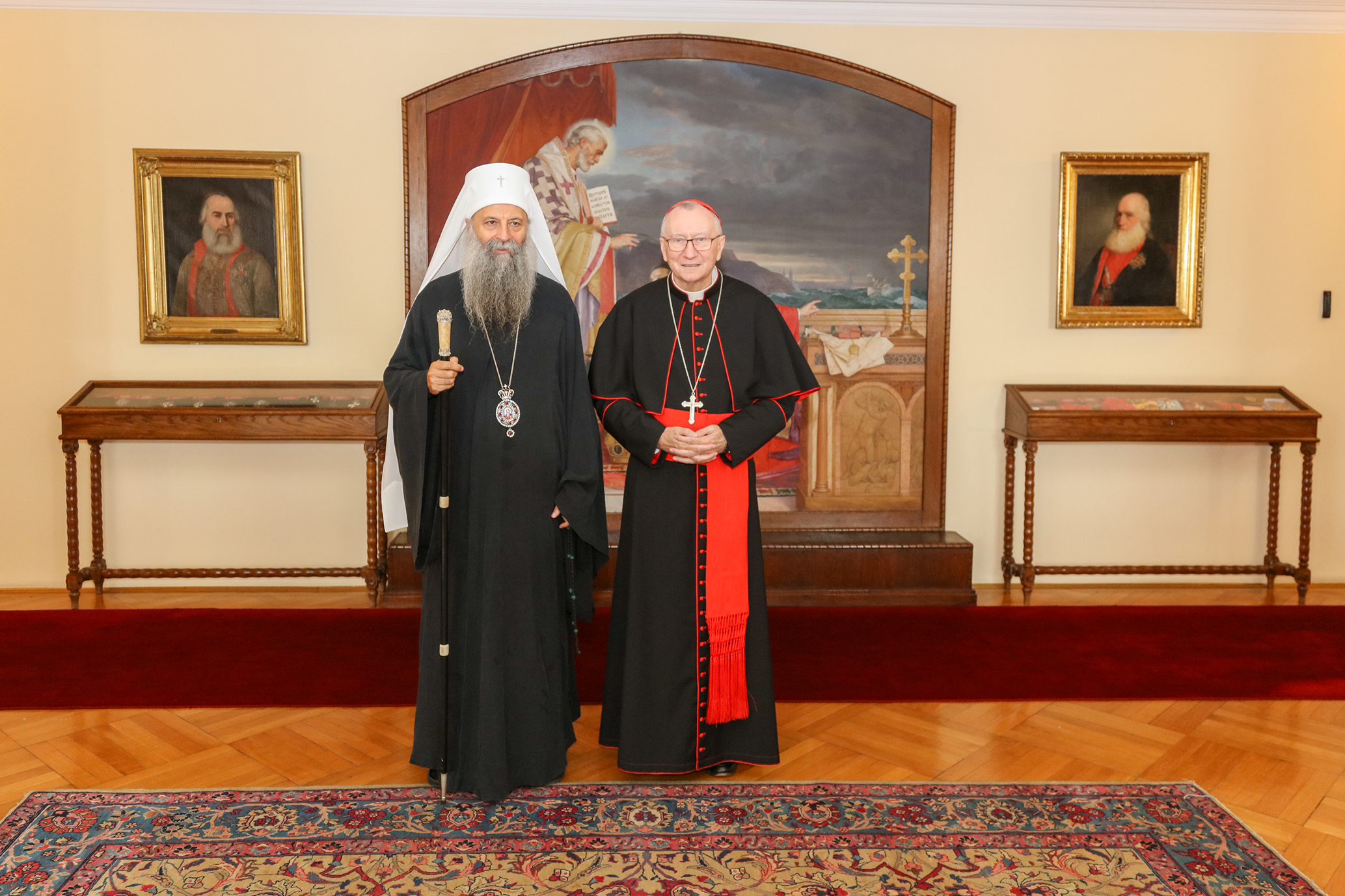 Патриарх Порфирий беседовал с кардиналом Паролином