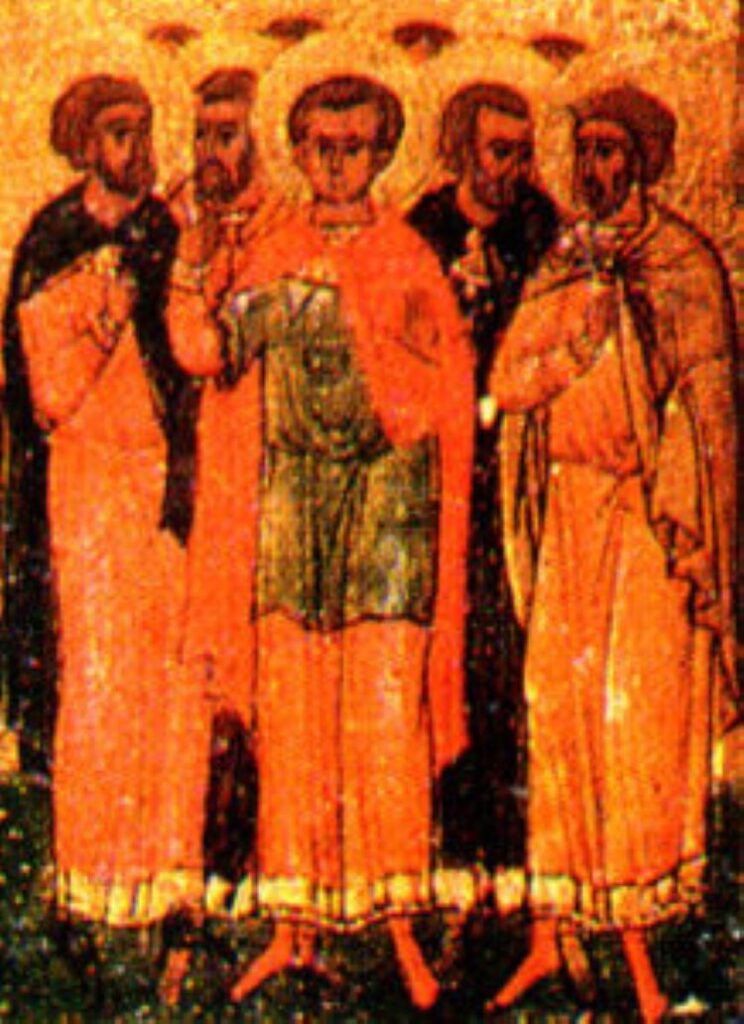 Память святого мученика Агапия и его сподвижников