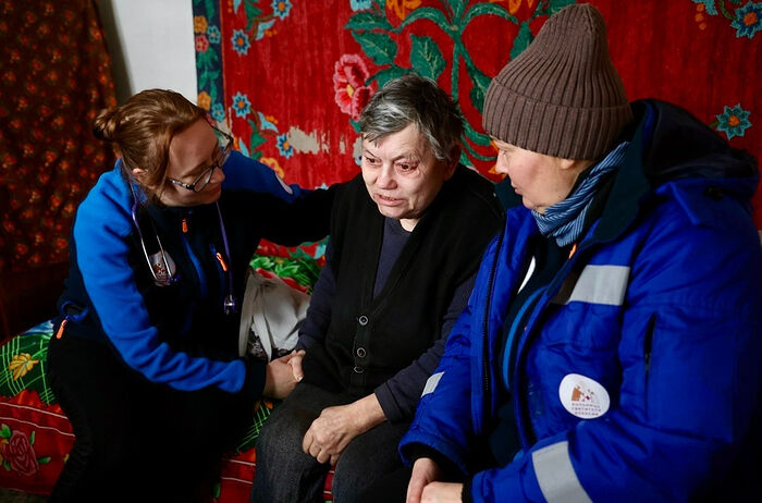 Жителям Харьковской области оказали помощь врачи больницы святителя Алексия