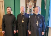 Состоялась встреча врио председателя Синодального отдела по благотворительности и Патриаршей гуманитарной миссии  с епископом Скадовским Филаретом