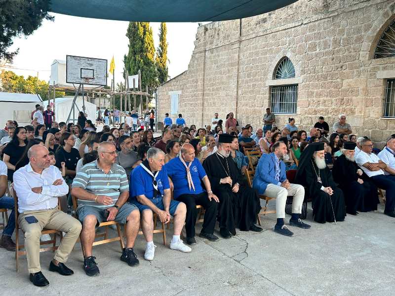 ЕГО БЛАЖЕНСТВО ПРИНЯЛ УЧАСТИЕ В ЦЕРЕМОНИИ ЗАКРЫТИЯ ЛАГЕРЯ АРАБОЯЗЫЧНЫХ СКАУТОВ ИЕРУСАЛИМА В БЕЙТ-ДЖАМАЛЕ