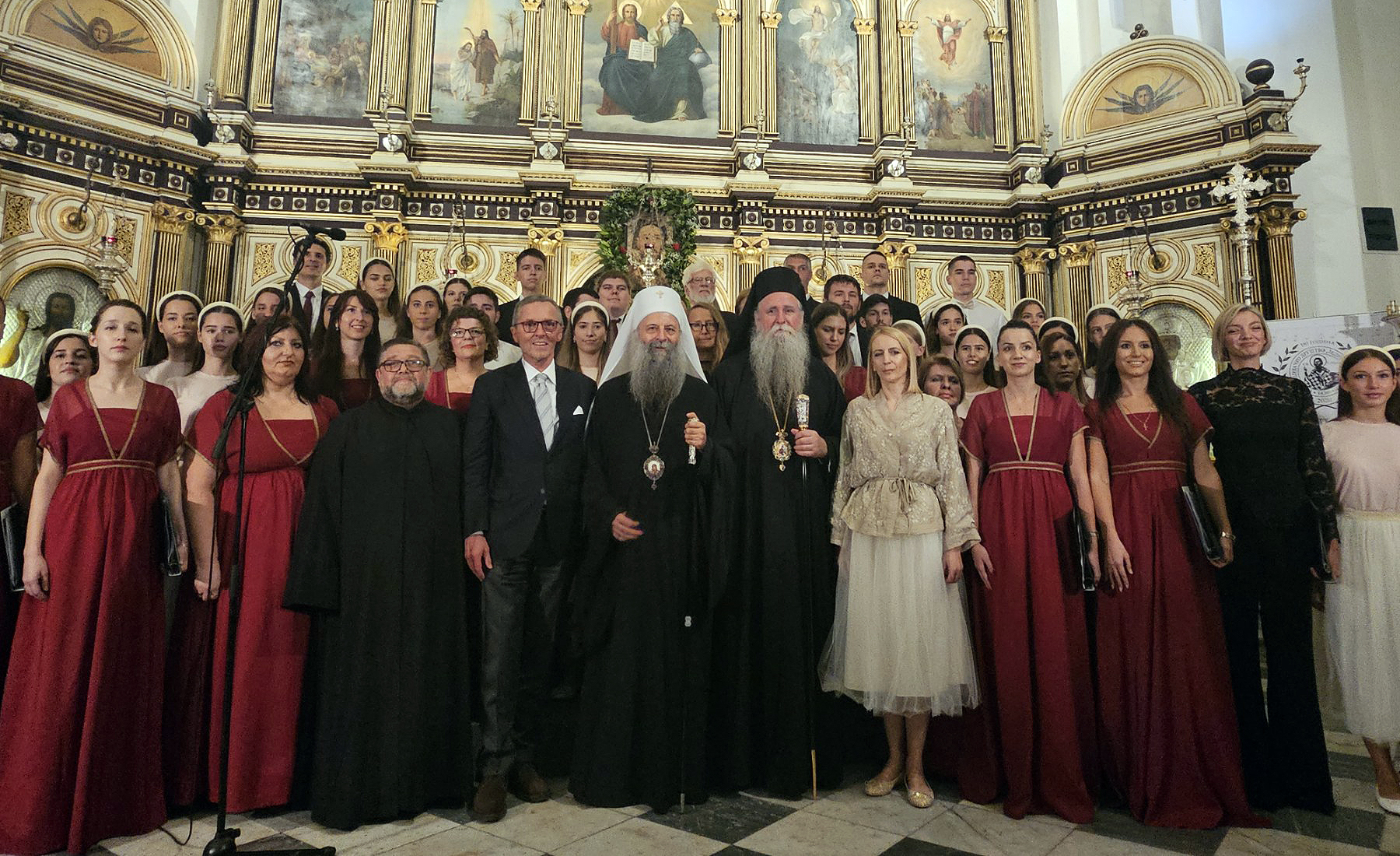 Сербский Патриарх Порфирий на праздновании 185-летия СДПГ "Единство" из Котора