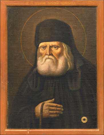 Прпдб. Серафим Саровский (на основе прижизненного портрета)  