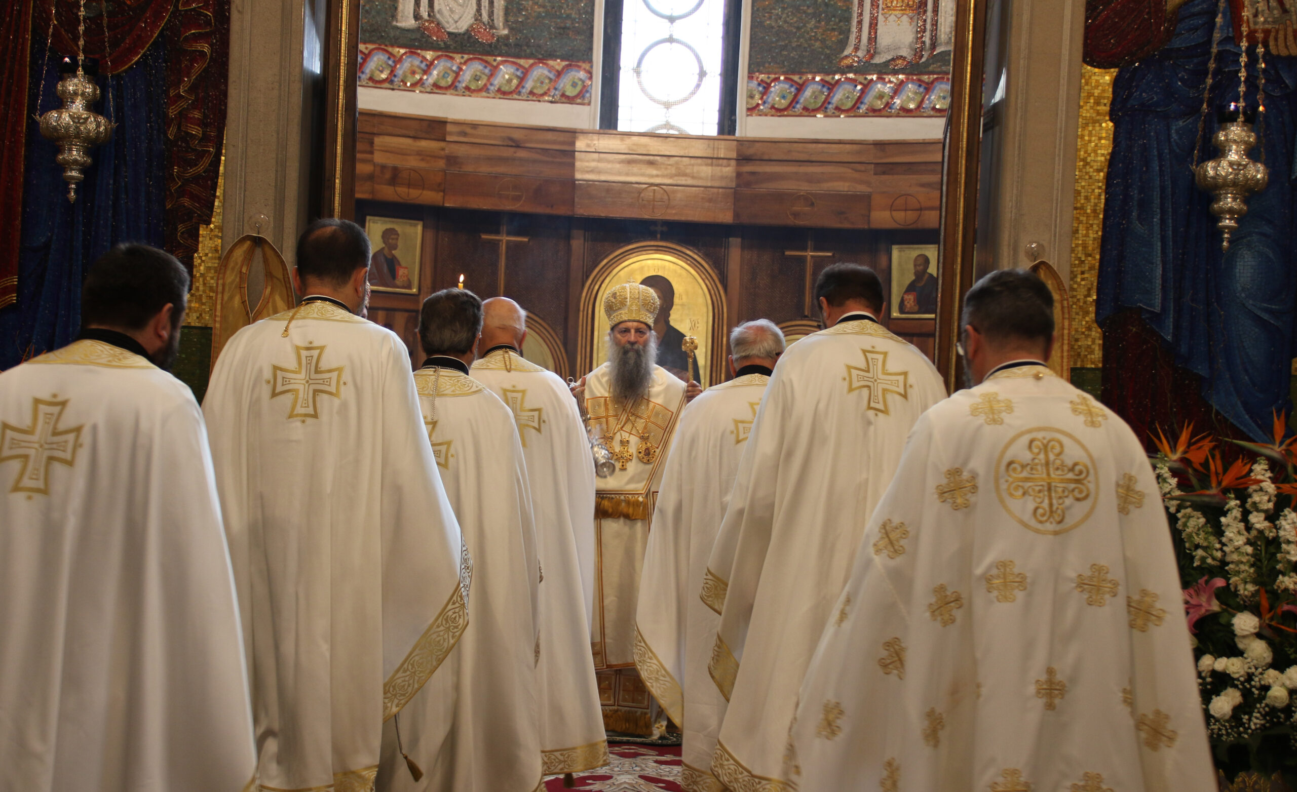 В Марковдан Патриарх Порфирий совершил богослужение в церкви Св. Марка на Ташмайдане