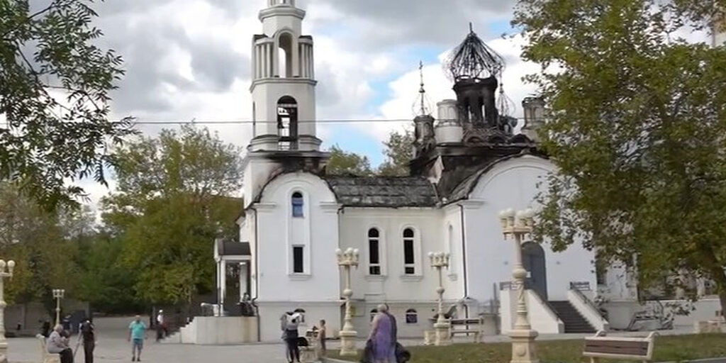 В результате атаки БПЛА поврежден храм святителя Спиридона Тримифунтского г. Новороссийска