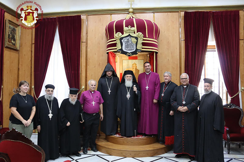 ВСТРЕЧА ЕГО БЛАЖЕНСТВА С ГЛАВАМИ ИЕРУСАЛИМСКИХ ЦЕРКВЕЙ