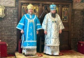 Первоиерарх Русской Зарубежной Церкви и временно управляющий Патриаршими приходами в США и Канаде возглавили торжества престольного праздника Казанского храма в Ньюарке 