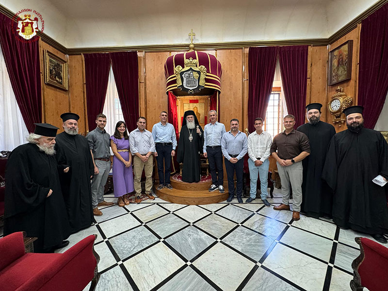 ЕГО БЛАЖЕНСТВО ПРИНИМАЕТ ДЕЛЕГАЦИЮ ВОЕННЫХ ПОСОЛЬСТВА ГРЕЦИИ В ТЕЛЬ-АВИВЕ