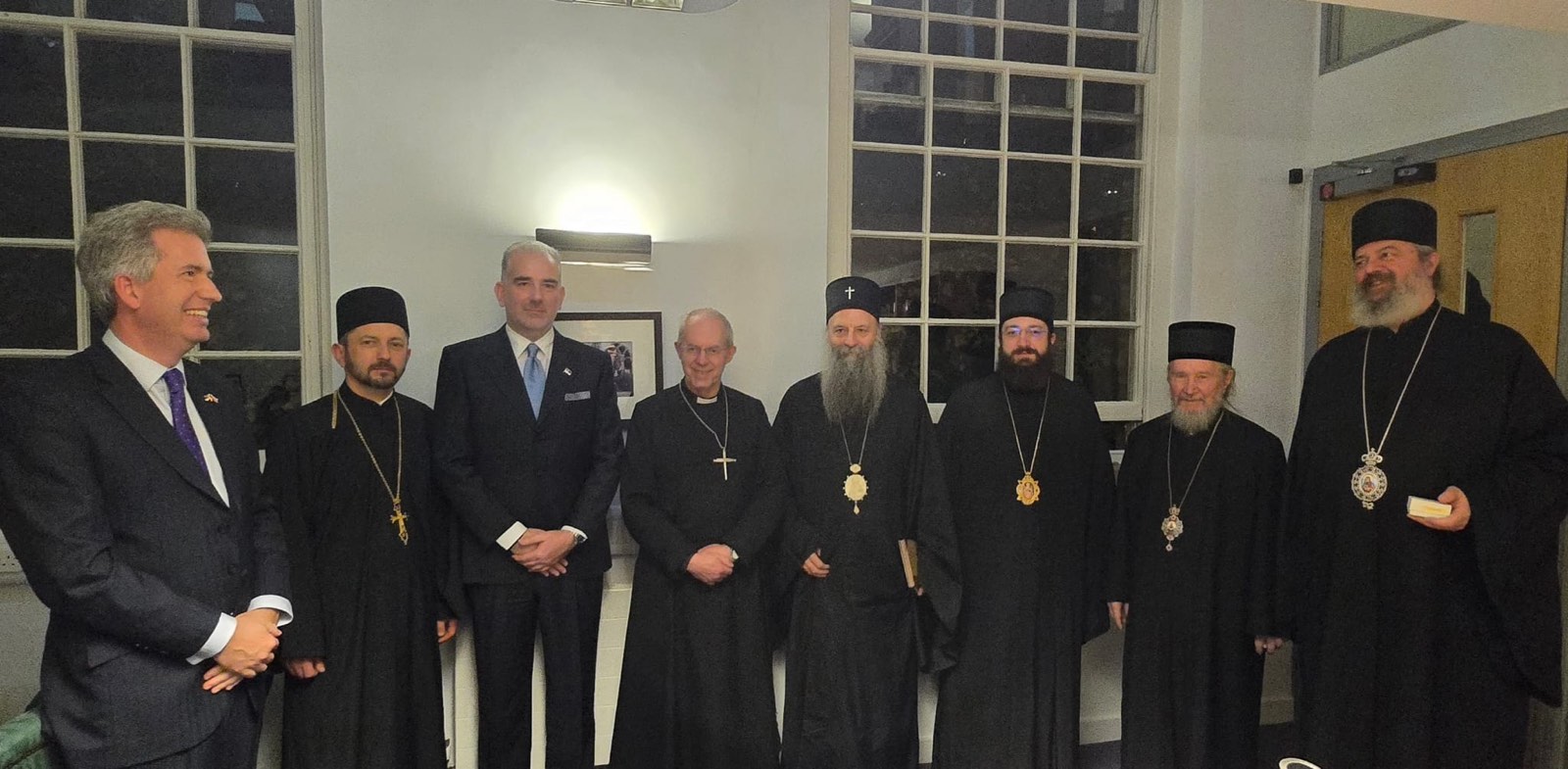 Патриарх Сербский Порфирий в Лондоне: сердечная встреча с Архиепископом Кентерберийским Иустином