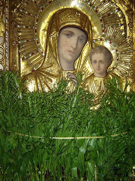 Казанская Кулевчанская, с лилиями  