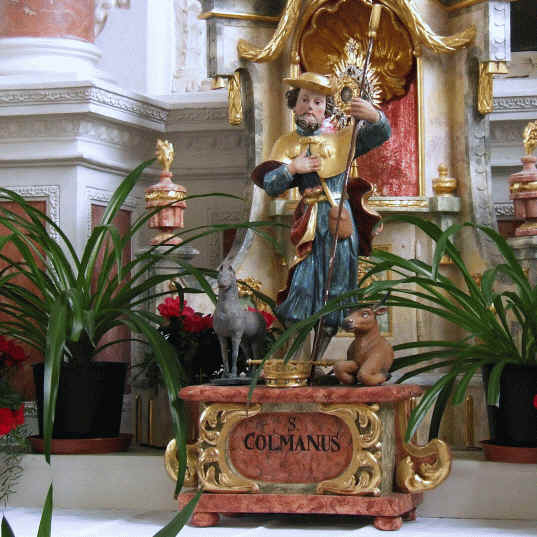 Статуя святого Коломана в церкви