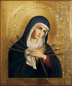 Икона Богородицы Умягчение злых сердец (Симеоново проречение)