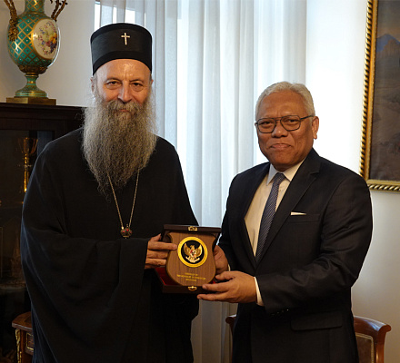 Патриарх Порфирий побеседовал с послом Республики Индонезия