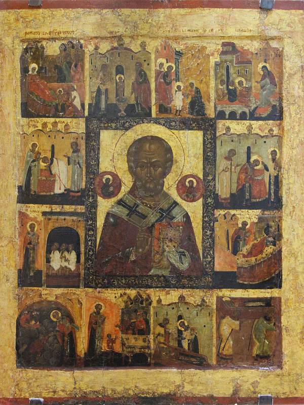 Святитель Николай Чудотворец, с житием (Обонежье)  