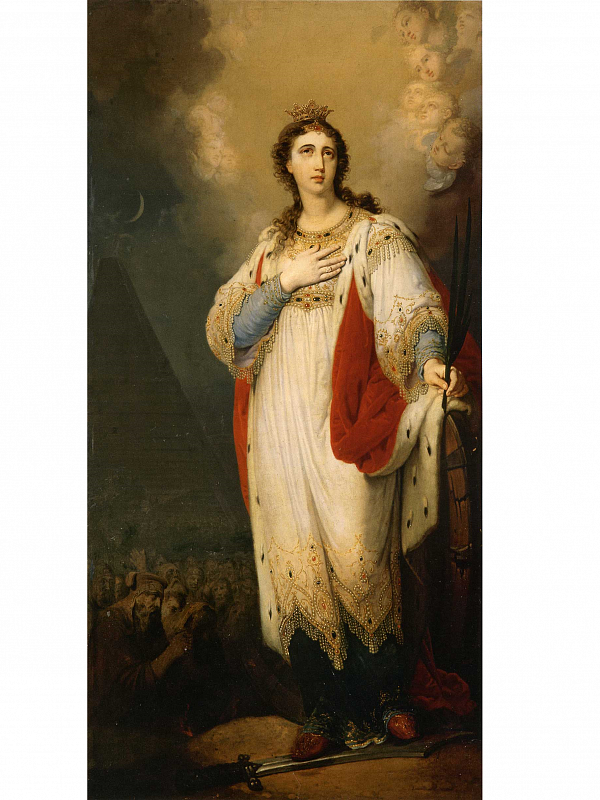 Великомученица Екатерина с пальмовой ветвью  