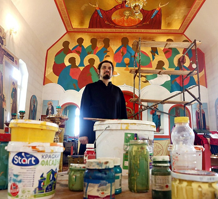 Il tempio nel villaggio mordoviano sarà dipinto in stile bizantino