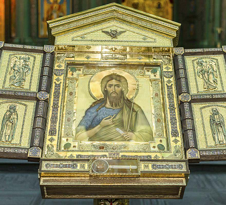 Un icono de Juan Bautista fue consagrado en la Iglesia Matriz de las Fuerzas Armadas