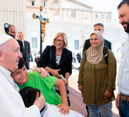 Kurdish family helped by Pope Francis: ‘He saved us’