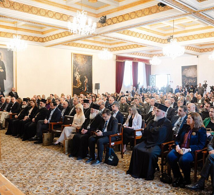 Приветствие от Архиепископа Кипра, г-на Георгий на открытии Византийского музея Фонда архиепископа Макариоса III