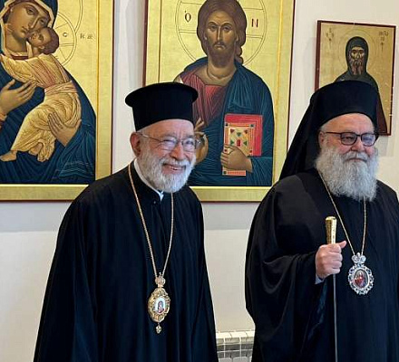Его Блаженство Иоанн X посещает Его Высокопреосвященство митрополита Бейрута Илию Ауди