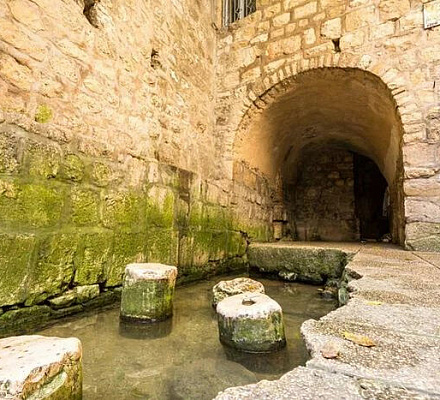 Рядом с Силоамской купальней раскопали массивную стену, которая была частью сложной плотины