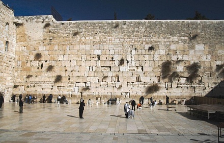 Klagemauer: Der überlebende Teil des Tempels von Jerusalem (Jerusalem, Israel)