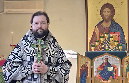 Епископ Бердянский Петр совершил богослужение в домовом храме преподобного Серафима Саровского на территории Запорожской атомной электростанции