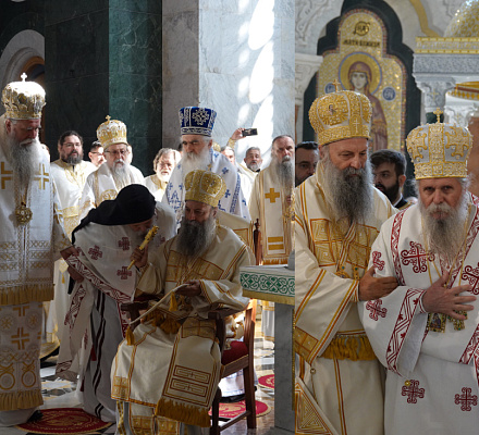 Рукоположение архимандрита Никона в Епископа йенопольского, викария Патриарха Сербского
