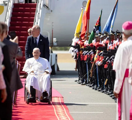 Pope Francis arrives in East Timor, Asia’s youngest and most Catholic country