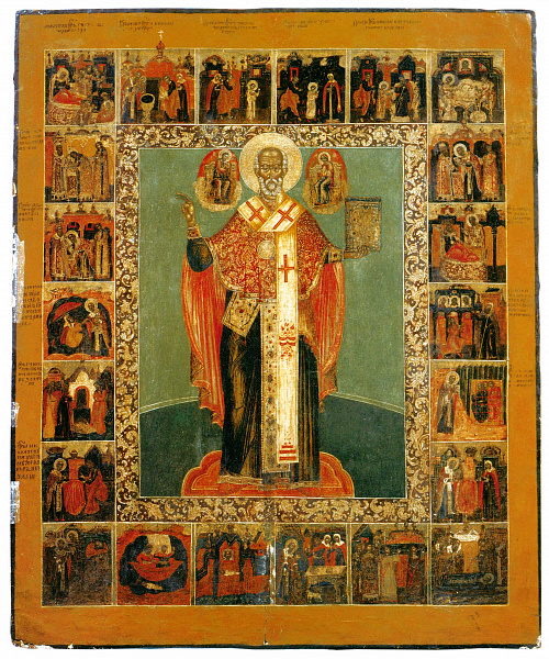 Никола Зарайский, с житием (Костромская)  