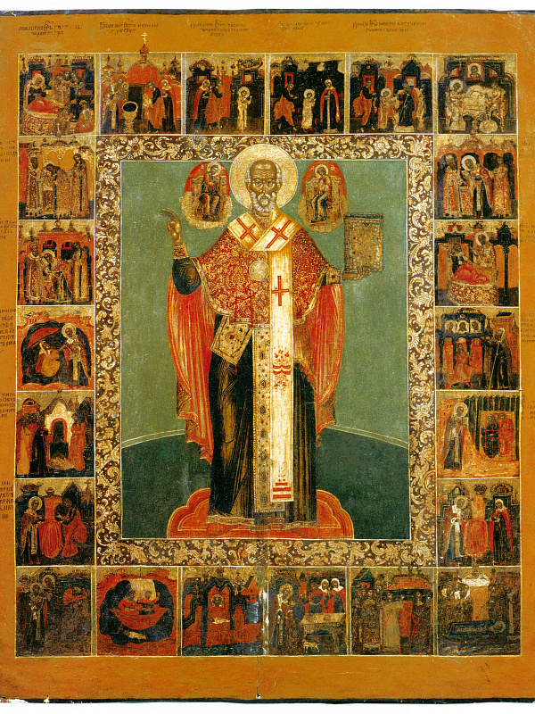 Никола Зарайский, с житием (Костромская)  