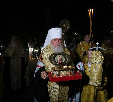Ковчег с частицей мощей святителя Тихона был принесен в Калугу