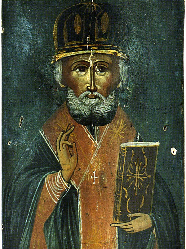 Никола Зимний (щепная икона) 