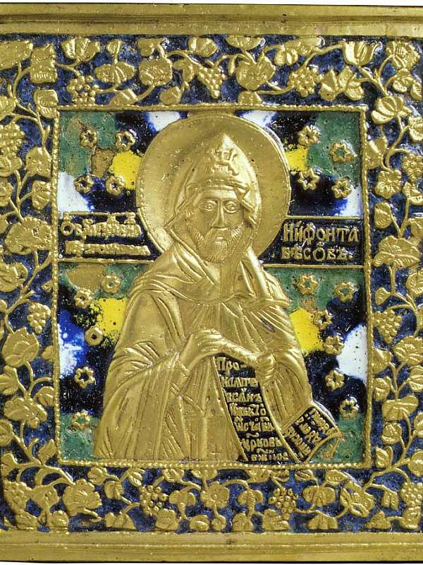 Прпдб. Нифонт Кипрский, литой образок