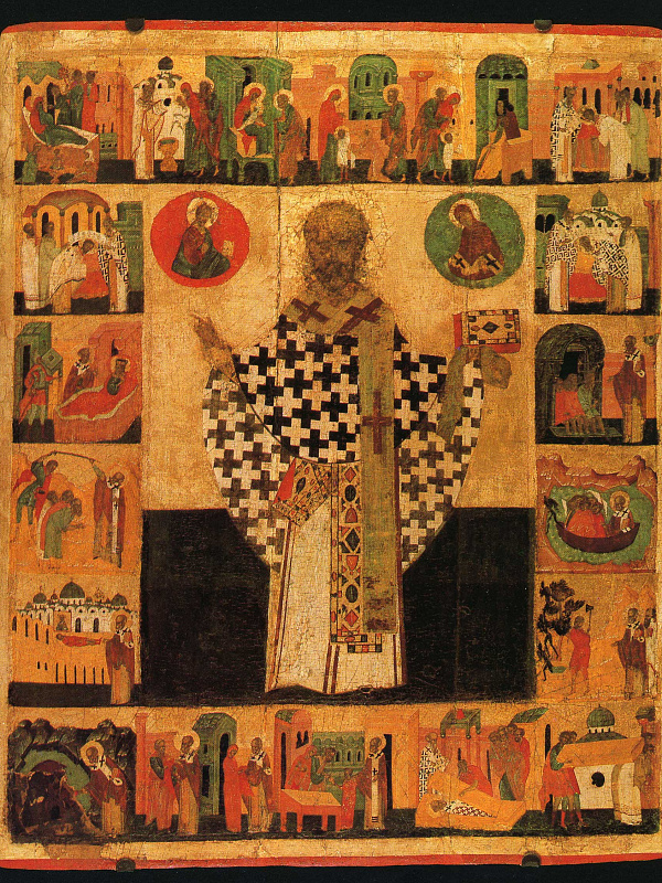 Никола Зарайский, с Никейским чудом и житием 