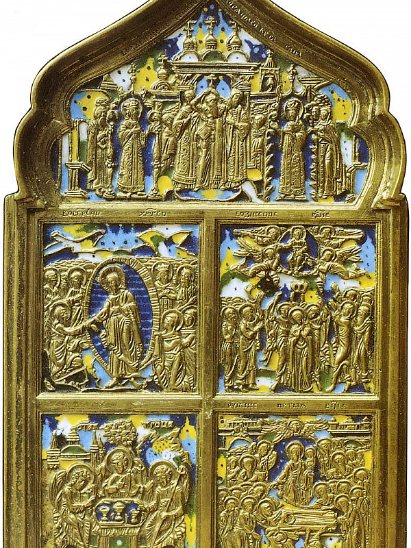 Крестовоздвижение, с избранными праздниками (литьё)  