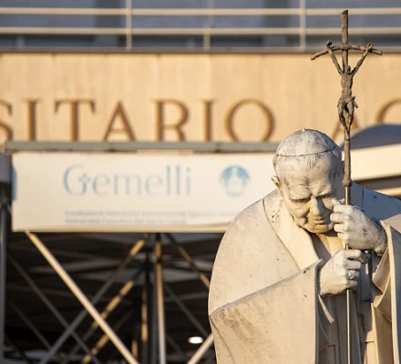 Vatican says Pope Francis shows ‘slight improvement’ on 11th day in hospital