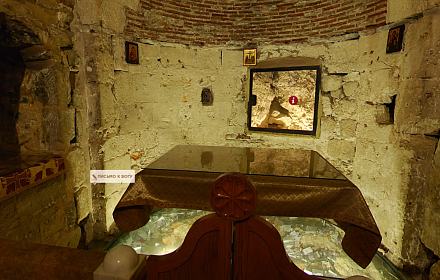 Capilla de Adán bajo el Monte Calvario en la Iglesia del Santo Sepulcro (Jerusalén, Israel)