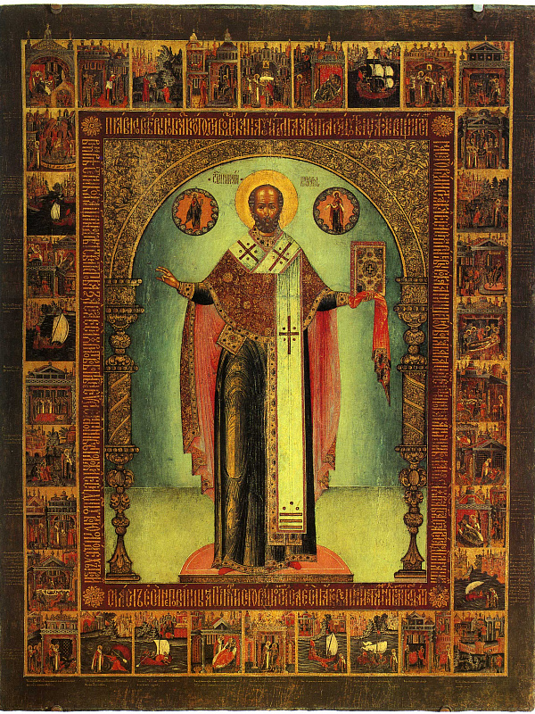 Николай Чудотворец, с житием и Никейским чудом  