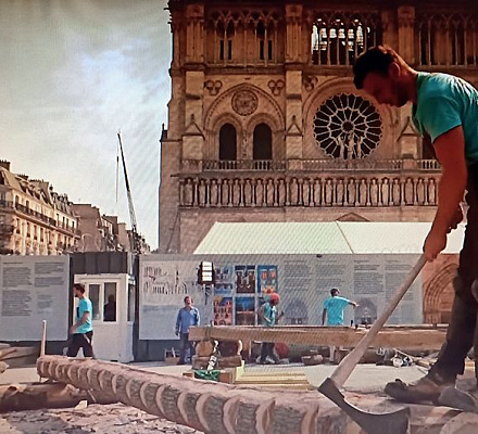 Tecnologie medievali per il restauro della cattedrale di Notre Dame