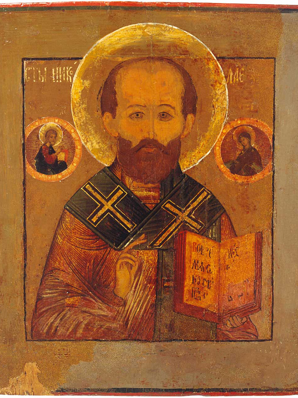 Святой Николай, с Никейским чудом  