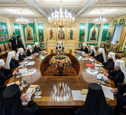 В Москве состоялась заседание Священного Синода Русской Православной Церкви